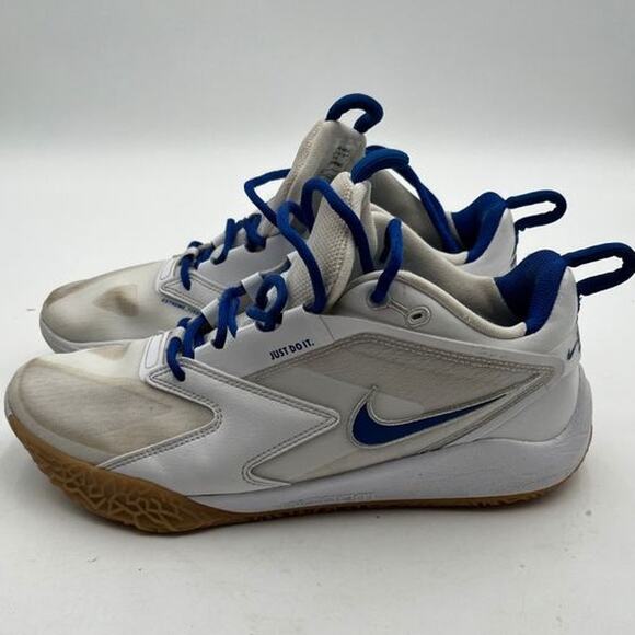 Nike Air Zoom Hyperace 3 Women's Volleyball Shoes White Blue Gum Size 8 FQ7074 - Picture 10 of 13